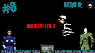 Resident Evil 2 Pegando a Engrenagem do Quadro  Fugindo do Stalker MR X 2 Leg PTBR EP8 [upl. by Leisam972]