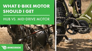 What EBike Motor Should I Get  Hub Drive vs Mid Drive  Electric Bike Guide  BikeRidecom [upl. by Norat]