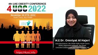 4TH UAE OBESITY CONFERENCE  H E Dr Omniyat Al Hajeri [upl. by Arley77]