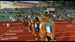 Womens 5000m Bislett Games Diamond League Bislett Stadium Oslo Norway July 1 2021 [upl. by Player]