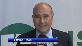 Fai Cisl Cosenza Antonio Pisani riconfermato Segretario Generale TG Esaro [upl. by Oiludbo]