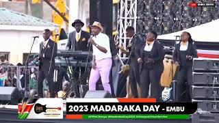 BEAUTIFUL PERFORMANCE AS PRESIDENT WILLIAM SAMOEI RUTO LEADS MADARAKA DAY IN EMBU [upl. by Matland]