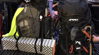 Osprey atmos 50 liter vs ampex 35 liter backpack [upl. by Adliw]