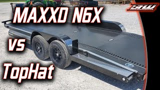 Open Trailer Shopping Maxxd N6X vs TopHat 20 Car Hauler [upl. by Hannavahs229]