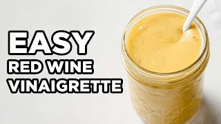 Easy Red Wine Vinaigrette  Vinaigrette Dressing by MOMables [upl. by Eugine]