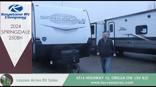 2024 Keystone Springdale 250BH  7 to 1 Half Dozen of the Other  Layzee Acres RV Sales [upl. by Nnaeirb]