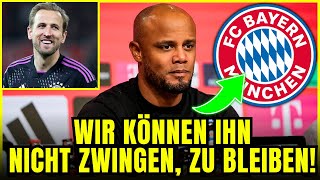 KOMPANY über KANEABGANG Können ihn nicht ZWINGEN zu bleiben aktuelle nachrichten bayern münchen [upl. by Licastro]