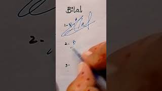 Bilal name signatures Subscribe for more videos StyleSignatures2455 [upl. by Helbonna]