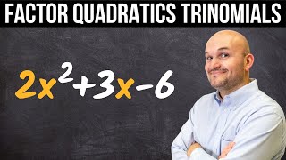 Factoring a prime polynomial when a is greater than one 2x23x–6 [upl. by Soluk]