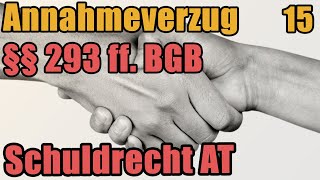 Schuldrecht I 15  Der Annahmeverzug §§ 293 ff BGB [upl. by Aniez]