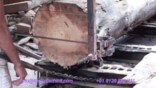 HORIZONTAL SAW MILL  WOOD CUTTING  COMPLETE AUTOMATION OPTIONAL [upl. by Ybocaj226]