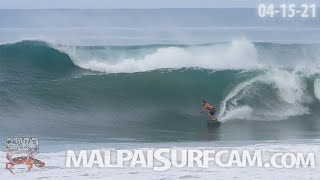 Santa Teresa Surf Report 04 15 21 Costa Rica Surfing [upl. by Iaverne]