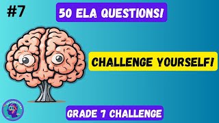 💡 Ultimate Grade 7 ELA Quiz Challenge 1000 Questions Part 7 🔥 [upl. by Elidad]