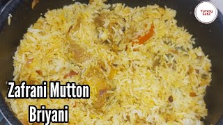 Zafrani Mutton biryani Hyderabadi famous zafrani briyani [upl. by Anyer]