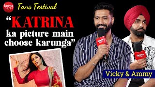 Vicky Kaushal on Katrina Kaif family kalesh Bad Newz  Ammy Virk  Taapsees msg  Fans Festival [upl. by Bullis]