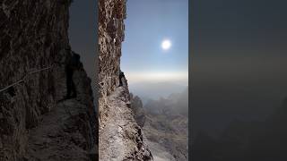 Via ferrata delle Bocchette Centrali sulle Dolomiti del Brenta campiglio trentino dolomitibrenta [upl. by Codding]