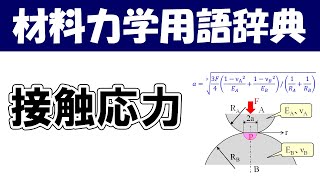 接触応力ってなに？材料力学の専門用語を分かりやすく説明【材料力学用語辞典】 [upl. by Meijer]