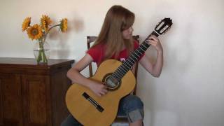 H VillaLobos Etude No 1 Performed by Grace Sheppard age 12 [upl. by Asp]