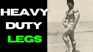 Mike Mentzer Baseline Program Leg Workout Only 15 Minutes [upl. by Ellita]