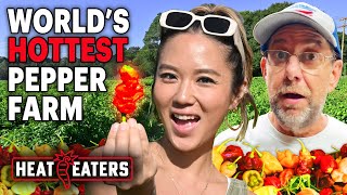 How Hot Ones Legend Smokin’ Ed Currie Grows the World’s Hottest Peppers  Heat Eaters [upl. by Gerdy]