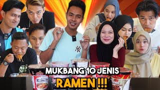 MUKBANG 10 JENIS RAMEN 10X PEDAS  MIMI TAK TAHAN KEPEDASANYA [upl. by Ahseina971]