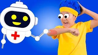 Robot Doctor with Mini DB  D Billions Kids Songs [upl. by Yelrebmyk]