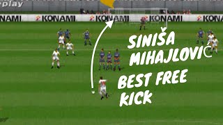 Mihajlovic free kick compilation  Winning Eleven 2002  PS1 [upl. by Elliot]