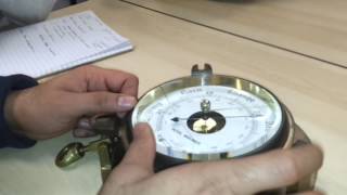 Aneroid Barometer Demonstration Jlab [upl. by Felizio]