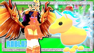 What People Trade For a GOLDEN UNICORN Roblox Adopt Me [upl. by Nysa610]