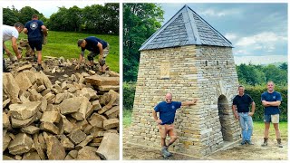 Worlds Finest Dove Hotel  Dry Stone Wall Building [upl. by Olly561]