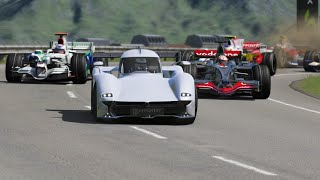 McMurtry Spéirling 2022 vs F1 2008 Race Cars at Highlands [upl. by Elbert]