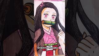 Drawing Nezuko 🌸 nezukokamado animeart fyp [upl. by Us]