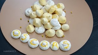 Gold Almond Meringues  Oscar Party Dessert [upl. by Kaz989]