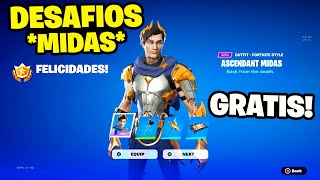 GUÍA COMPLETA Como CONSEGUIR TODAS las RECOMPENSAS de MIDAS en FORTNITE 🎁 MISIONES de MIDAS 🔥 [upl. by Nylecsoj]