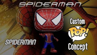 Tobey Maguire SpiderMan Custom Funko Pop [upl. by Eenimod39]