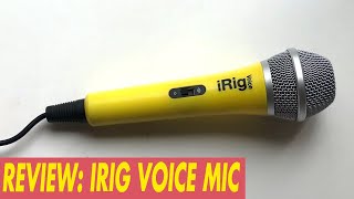 Review Microfono Irig Voice Mic Ik Multimedia Reseña para Iphone y ipad [upl. by Tortosa]