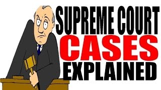 Supreme Court Cases For Dummies US History Review [upl. by Eylatan]