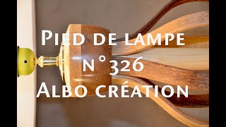 Essais cintrage bois Pied de lampe N°326 [upl. by Nennek243]