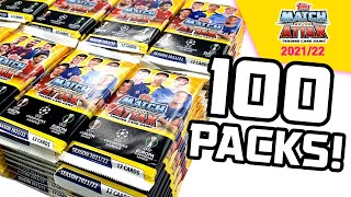 Opening 100 PACKS of MATCH ATTAX 202122 1200 cards [upl. by Nawed906]