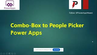 Looking to add a People Picker in PowerApps [upl. by Gavini501]