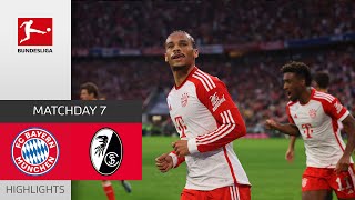 FC Bayern München  SC Freiburg 30  Highlights  Matchday 7 – Bundesliga 202223 [upl. by Janiuszck]