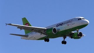 S7 Airlines Airbus A319114 VPBTN Oneworld Livery Landing at Berlin Tegel Airport [upl. by Baptist]