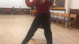 Tango directions » Creative ways to go in the line of dance  10092017 [upl. by Alta]