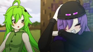 CreeperGirl Worries About EnderGirl Minecraft Anime [upl. by Anuaek240]