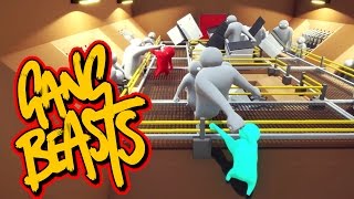 Gang Beasts  Meat Grinder Father and Son Gameplay [upl. by Irovi]