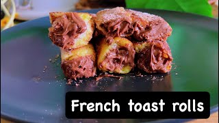 French toast rolls 🍯 a very yummy treat for picky eaters easyrecipes [upl. by Ahswat554]