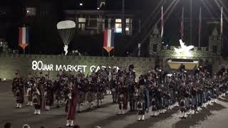 Massed Pipes amp Drums Airborne Taptoe Oosterbeek 2024 [upl. by Eisak]