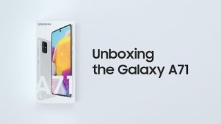 Galaxy A71 Official Unboxing  Samsung [upl. by Herzog]