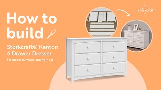 HOW TO BUILD STORKCRAFT KENTON 6 DRAWER DRESSER  Assembly Video for Model Number quotLBquot [upl. by Gnort724]