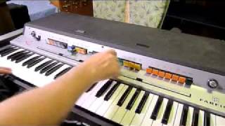 Farfisa VIP 345 VIP345 Organ demo  gut shots [upl. by Nytsrik976]